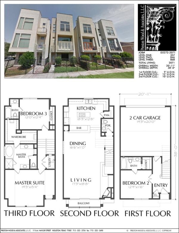 Townhouse Plan D2272-2071