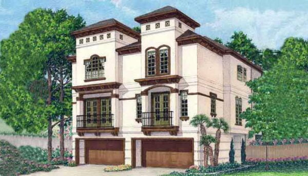 Duplex Townhome Plan D4241 A & B