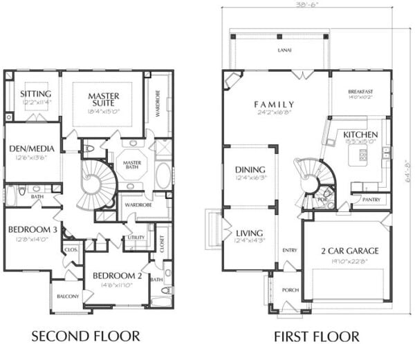 Two Story House Plan E0188