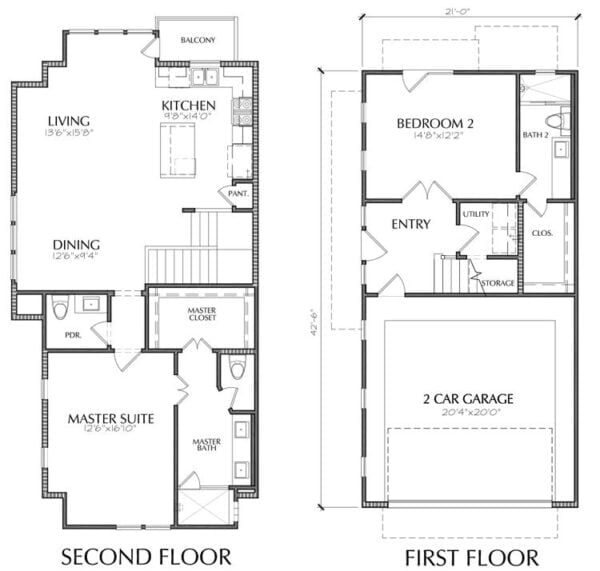 Townhouse Plan E2136 B1.1