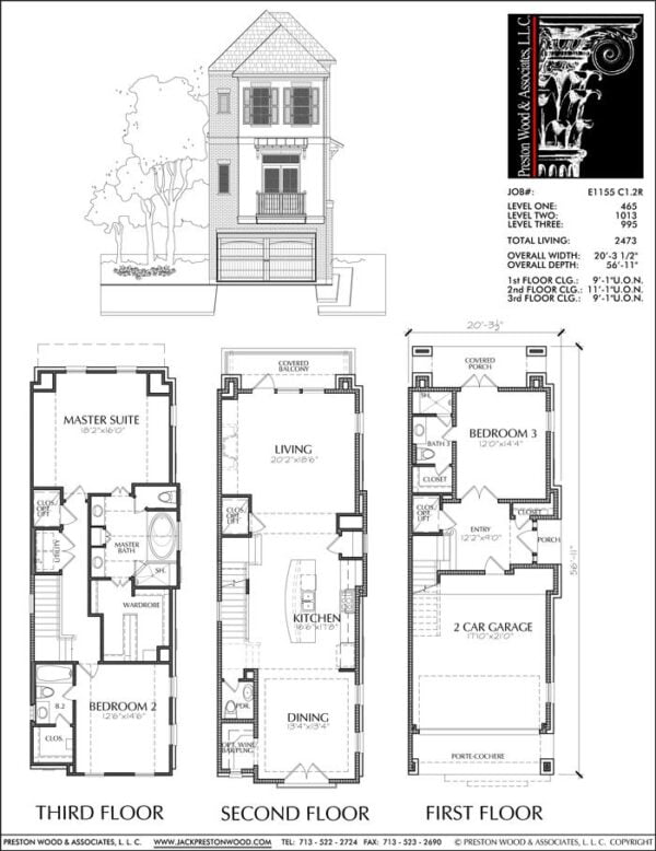 Townhouse Plan E1155 C1.2
