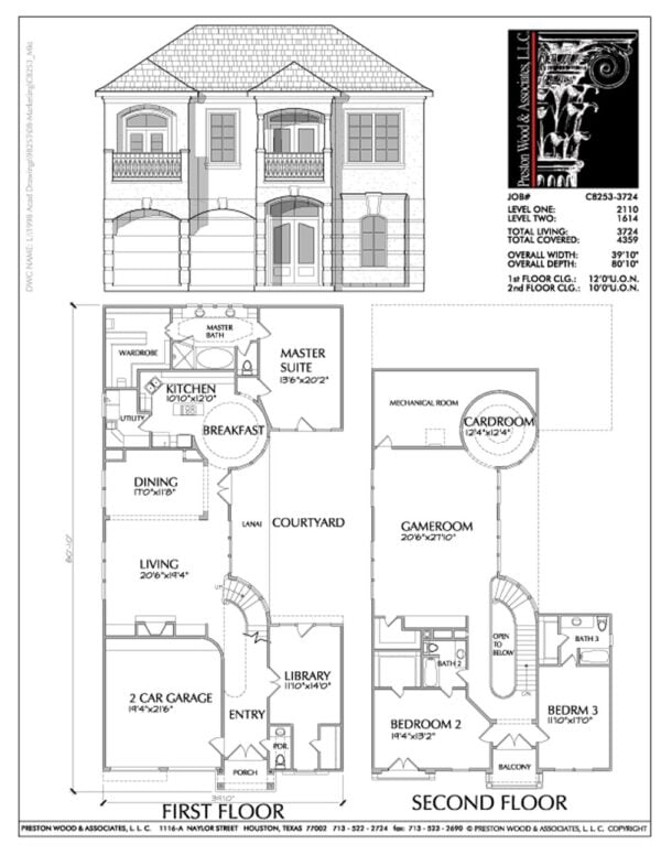 Urban House Plan C8253