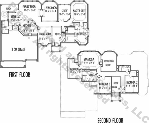 Two Story House Plan C5101