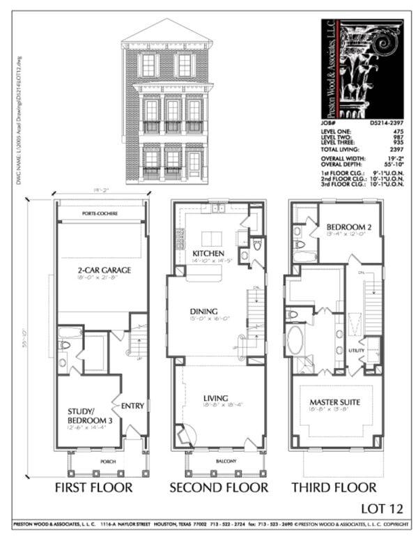 Townhouse Plan D5214-2397