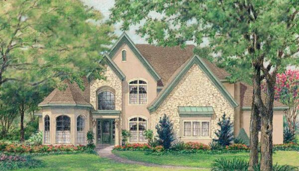 Two Story House Plan D2071