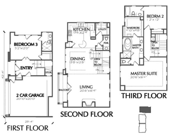 Townhouse Plan D7012-2230-3