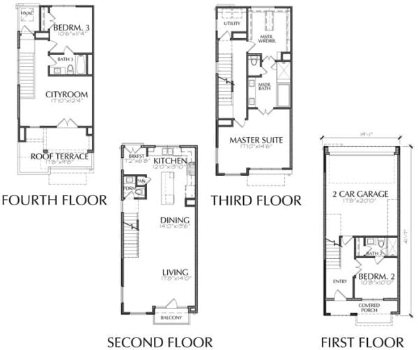 Townhouse Plan E2237 B1.1