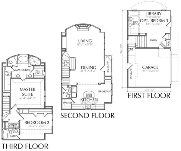 Townhouse Plan C9039-2023