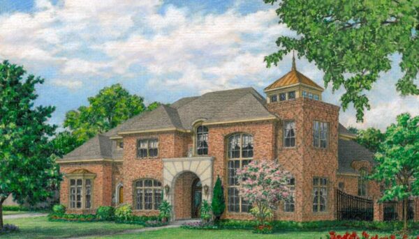 Two Story House Plan D6258