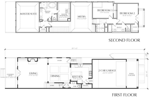 Townhouse Plan E3374 A1.1R