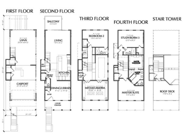 Townhouse Plan E1005 A1