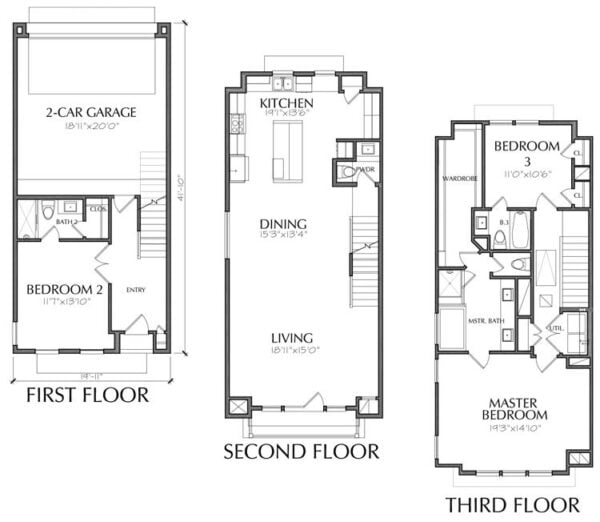 Townhouse Plan E2036 C1.1