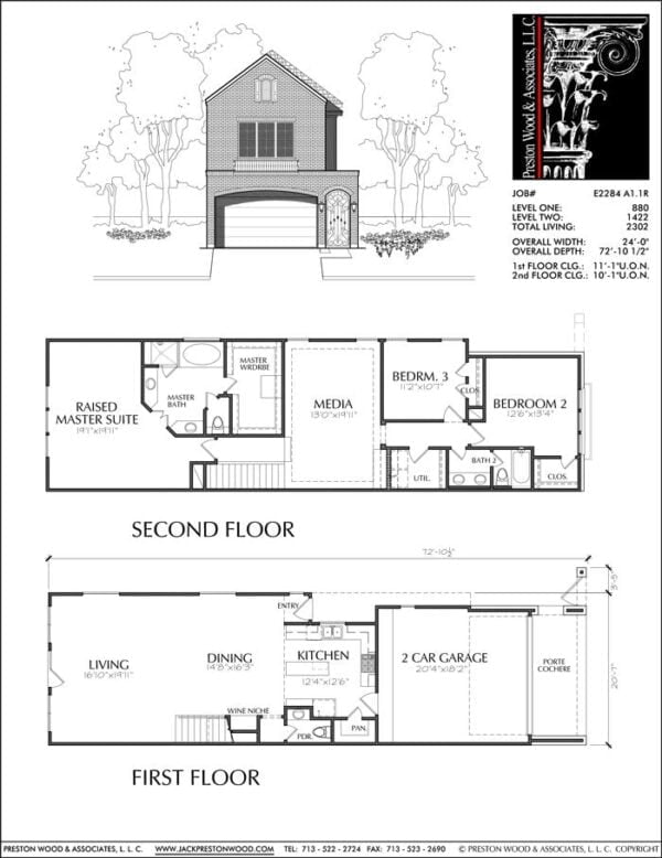 Townhouse Plan E2284 A1.1R