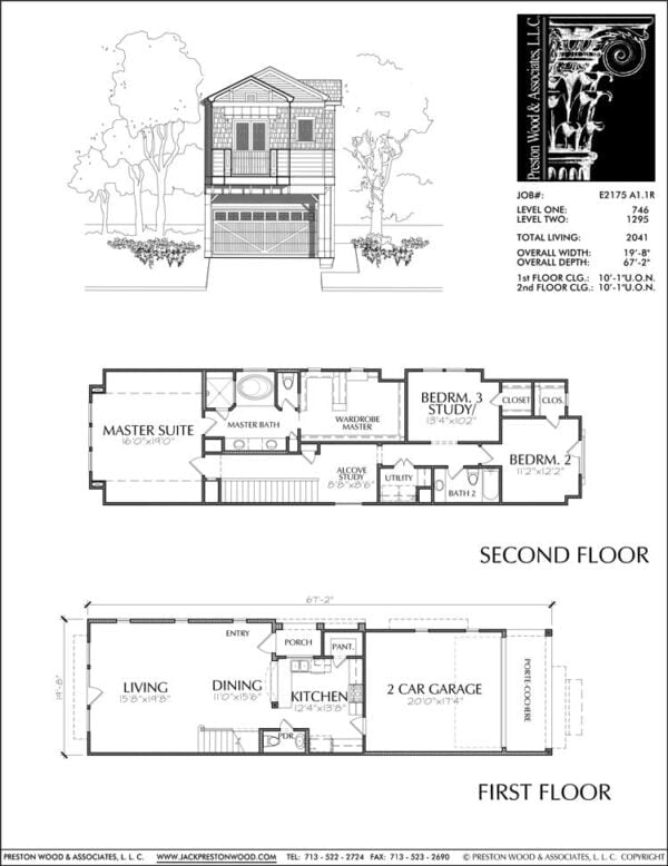 Townhouse Plan E2175 A1.1