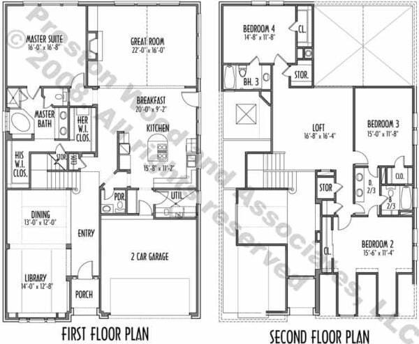 Patio House Plan C7314