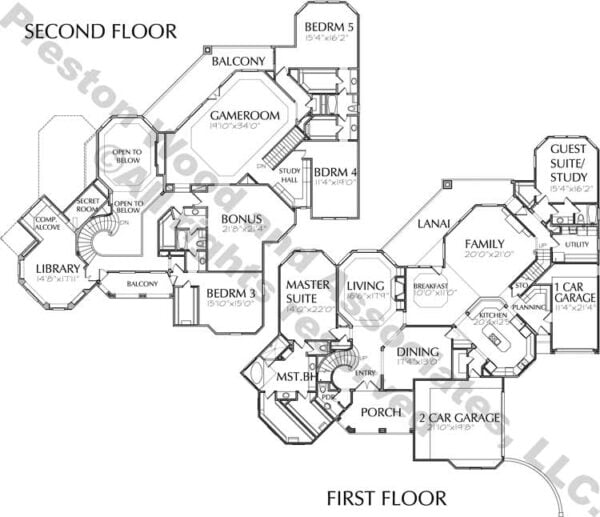 Two Story Home Plan aD0032