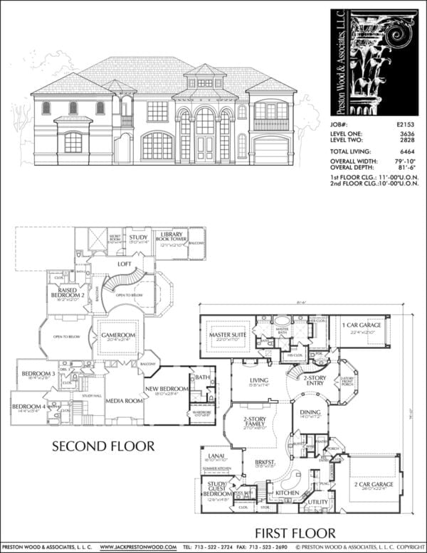 Two Story Home Plan E2153