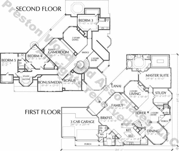 Two Story Home Plan D0116