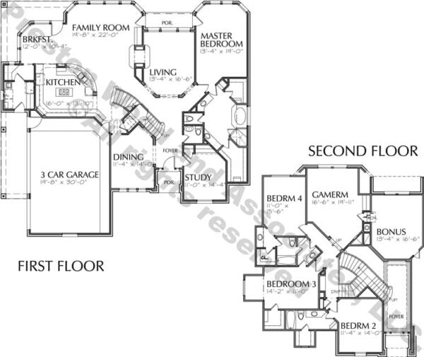 Two Story Home Plan bD0189