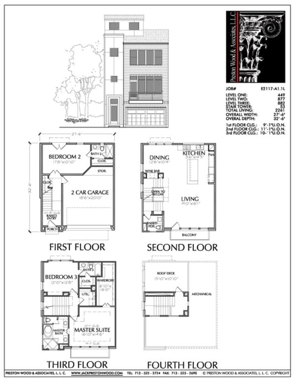 Townhouse Plan E2117 A1.1L