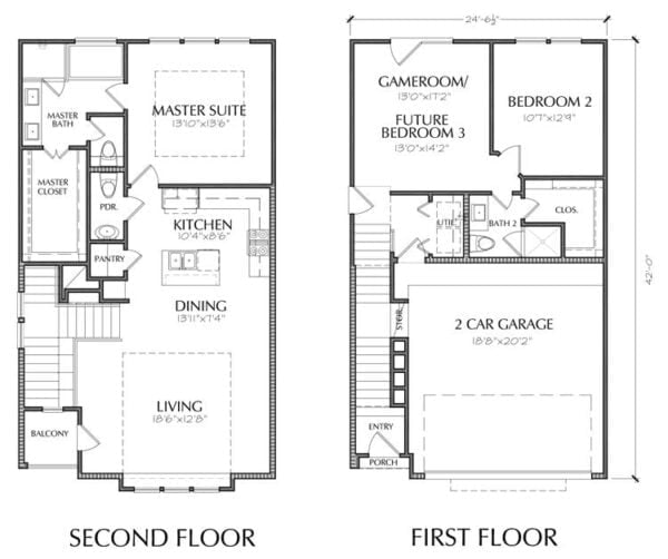 Townhouse Plan E2136 A1.1