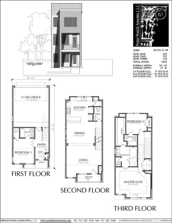 Townhouse Plan E3192 A1.3