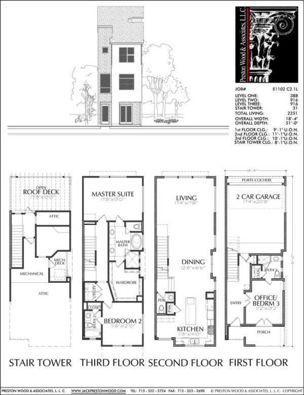 Townhouse Plan E1102 C2.1