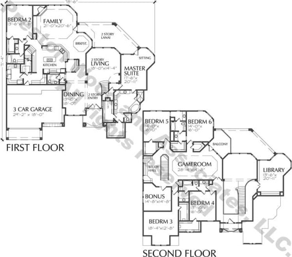 Two Story House Plan C8190