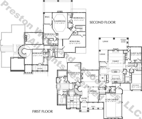 Two Story House Plan D6231