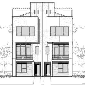 Duplex Townhouse Plan E2141