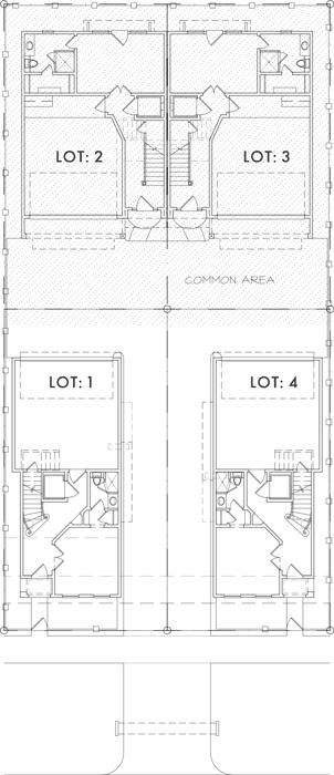 Duplex Townhouse Plan D9132 LOTS 2&3
