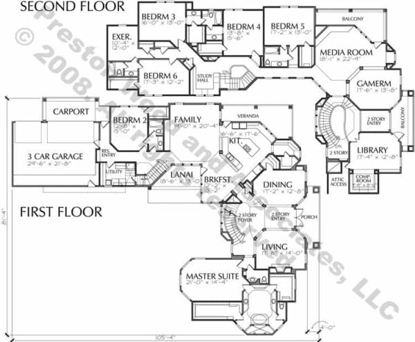 Two Story Home Plan C8282