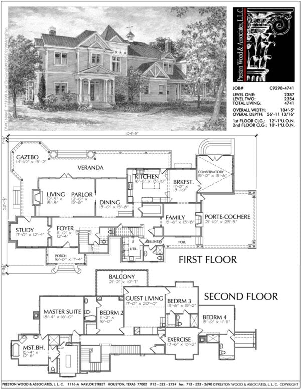 Victorian Style Home Plan C9298