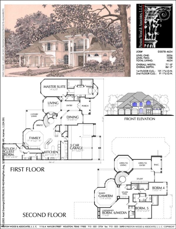 Two Story Home Plan D3078