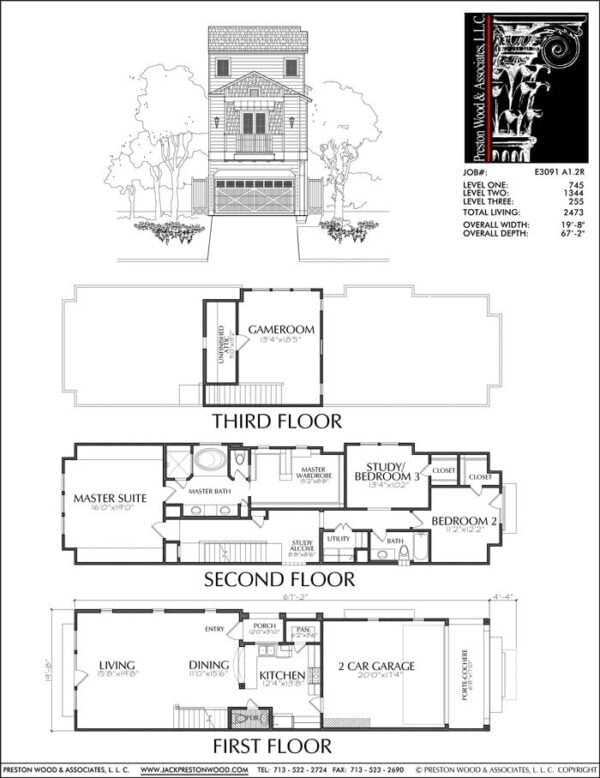 Townhouse Plan E3091 A1.2