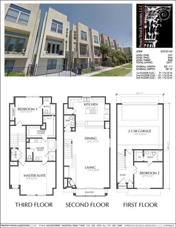 Townhouse Plan D3235 u2