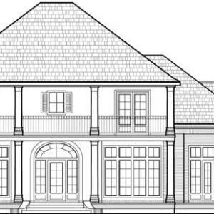 Two Story House Plan C7097