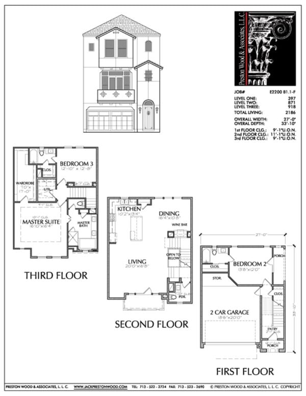 Townhouse Plan E2200 B1.1