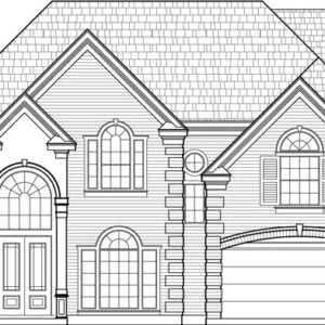 Two Story House Plan C8037