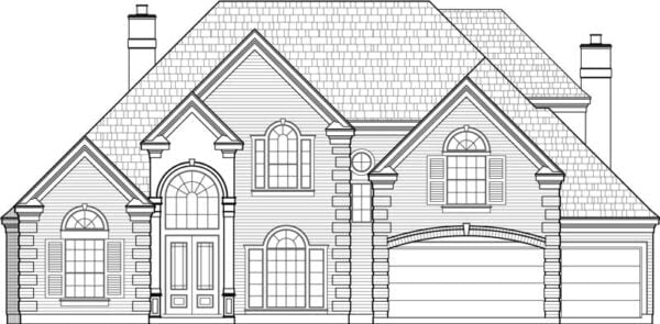 Two Story House Plan C8037