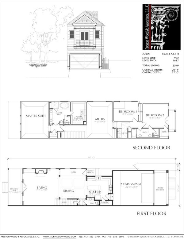 Townhouse Plan E3374 A1.1R