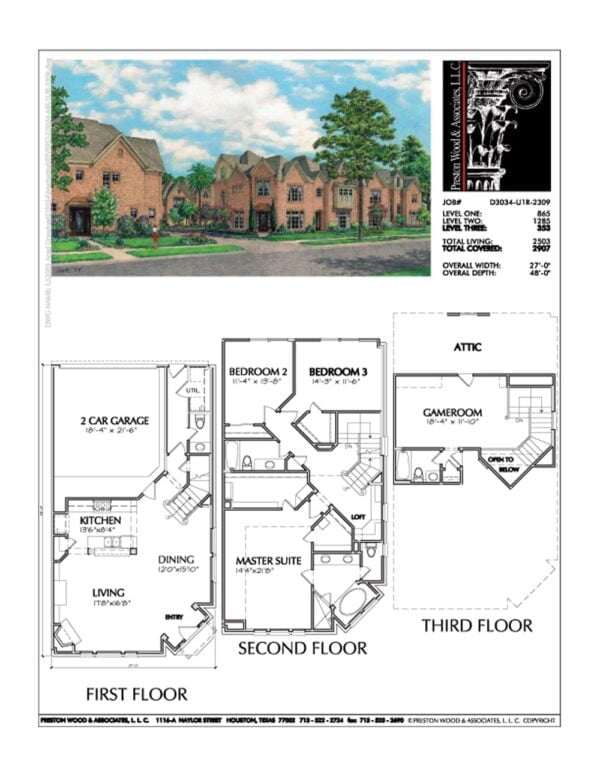 Townhouse Plan D3034 u1R