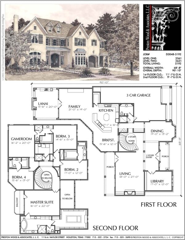 Two Story Home Plan aD3048