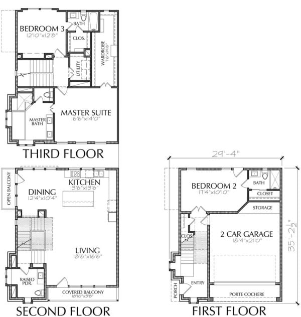 Townhouse Plan E5001 C2.1