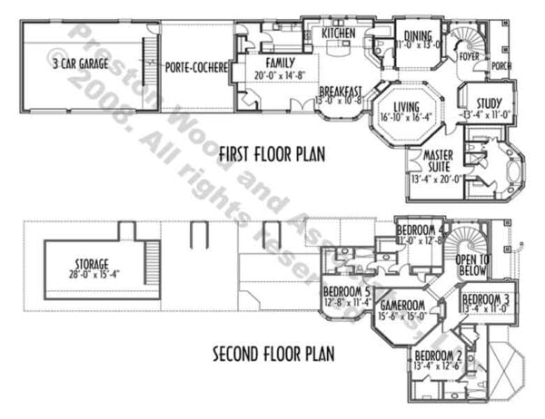 Traditional Style House Plan C5128