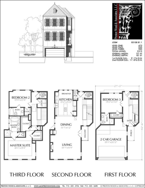 Townhouse Plan E0108 B1.1