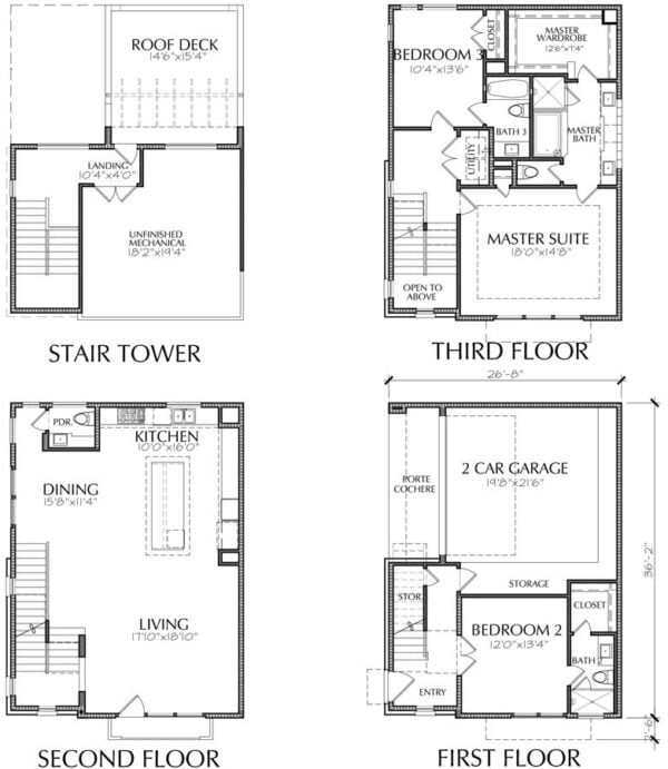 Townhouse Plan E3009 B1.1