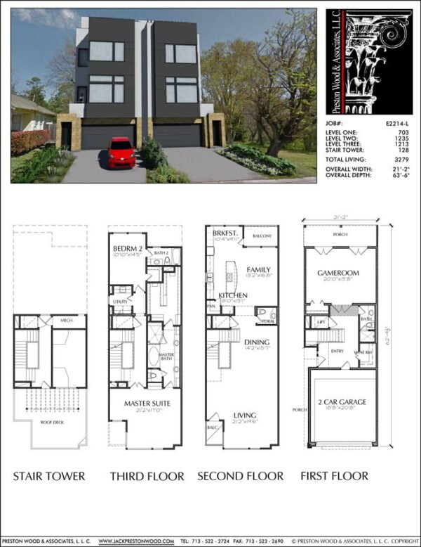 Townhouse Plan E2214