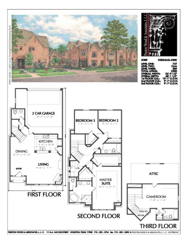 Townhouse Plan D3034 u4L