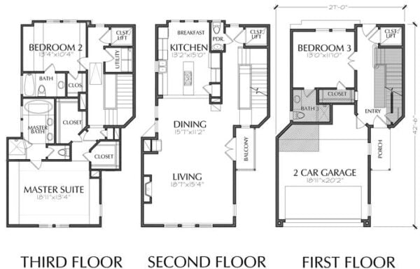 Townhouse Plan E0108 B1.2